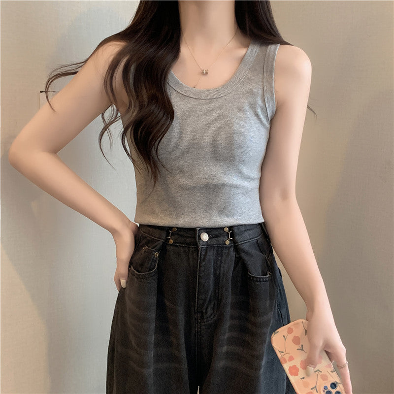 Femme Rippenshirt Leichtgewichtiges Tanktop Heidi-Mode