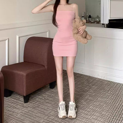 Femme Geripptes Bodycon Mini Kleid Heidi-Mode