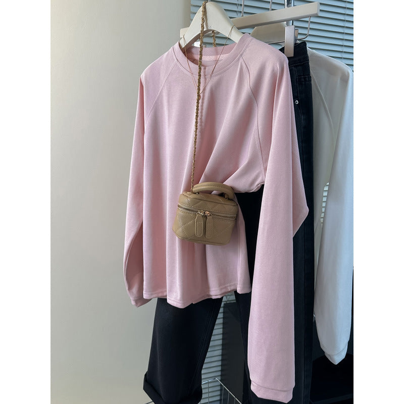 Damen Relaxed Fit Langarm-T-Shirt mit stilvollen Seitenschlitzen Heidi-Mode