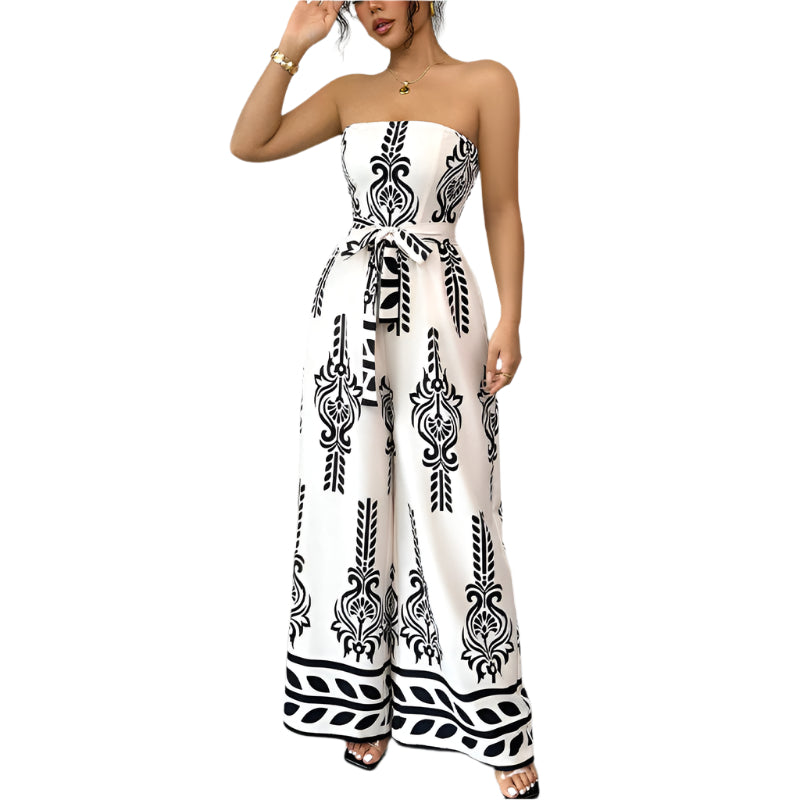Kelly - Eleganter Jumpsuit mit grafischem Design