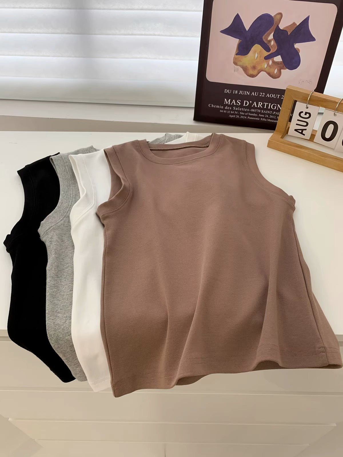 Femme Leichtgewichtig Ärmelloses Oberteil mit Elegantem Fluss Heidi-Mode