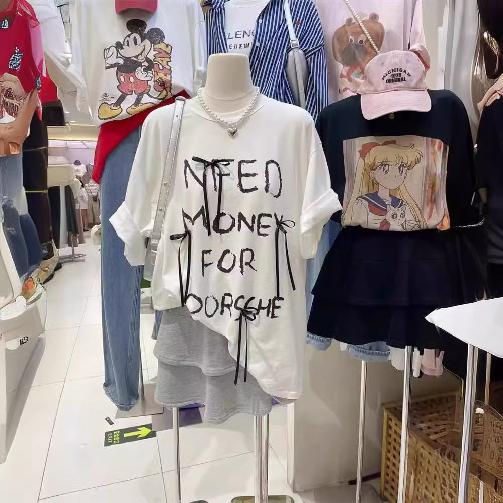 Femme Grafik Aussage T-Shirt Heidi-Mode