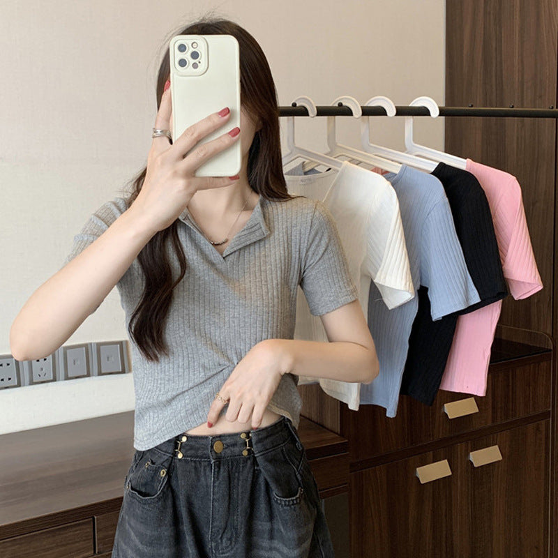 Femme Rippentröte Button-Up Casual Top Heidi-Mode