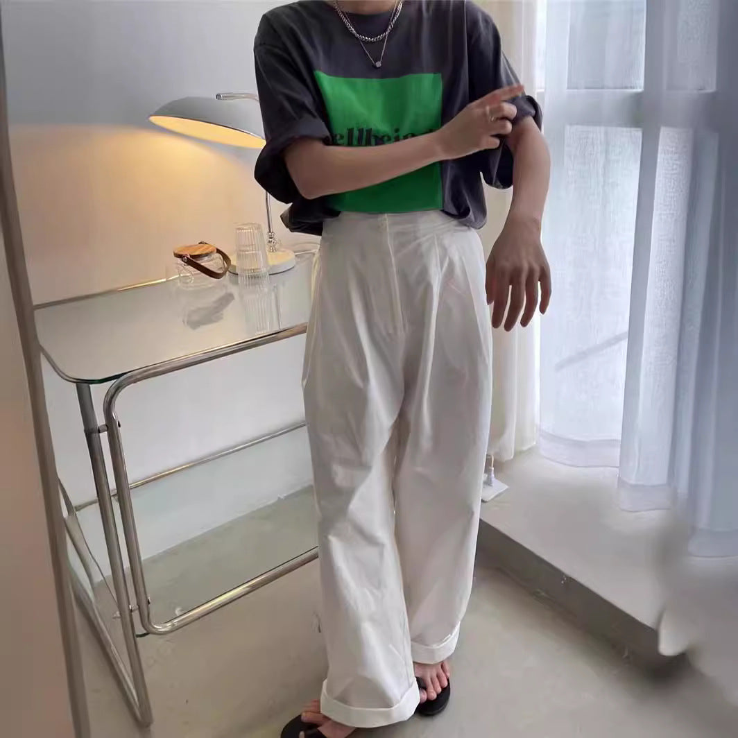 Femme Grafikdruck Loose-Fit T-Shirt Heidi-Mode