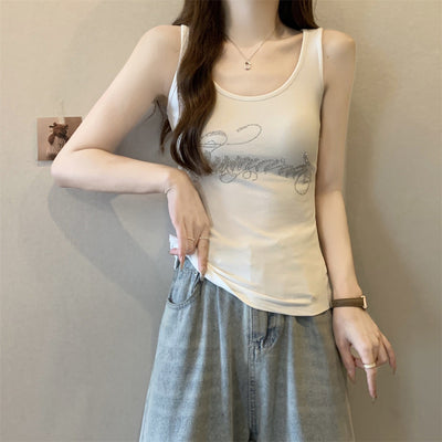 Damen Sleek Rippentop mit Strassdetails Heidi-Mode