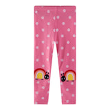 Mädchen Leggings mit fröhlichem Schnecken- und Punkten-Motiv Drune in Grau