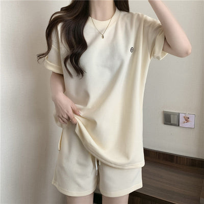 Damen Entspanntes Fit Kordelzug Lounge Set Heidi-Mode