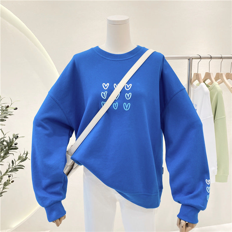 Femme Grafik Verziert Sweatshirt Heidi-Mode