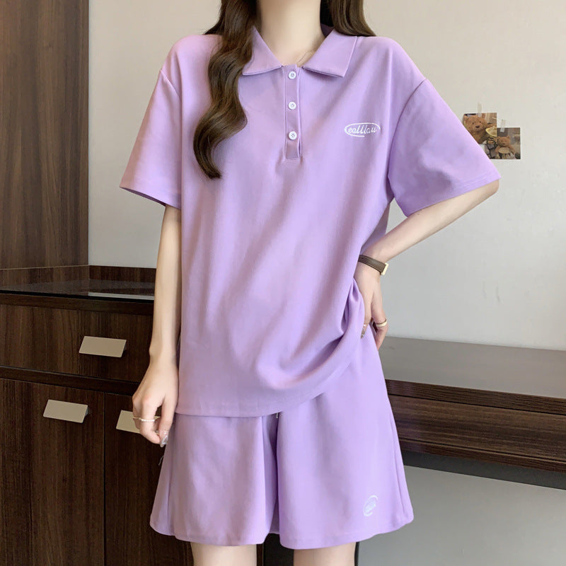 Femme Polo Stil Lounge Set Heidi-Mode