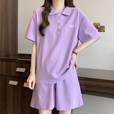 Femme Polo Stil Lounge Set Heidi-Mode