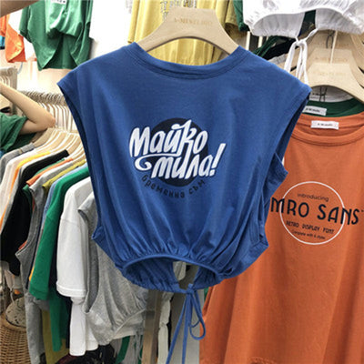 Femme Relaxed Fit Statement Grafik Tank Top Heidi-Mode