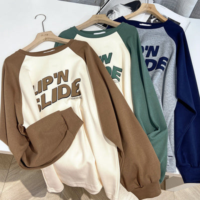 Femme Grafik Sweatshirt mit Fettdruck Heidi-Mode