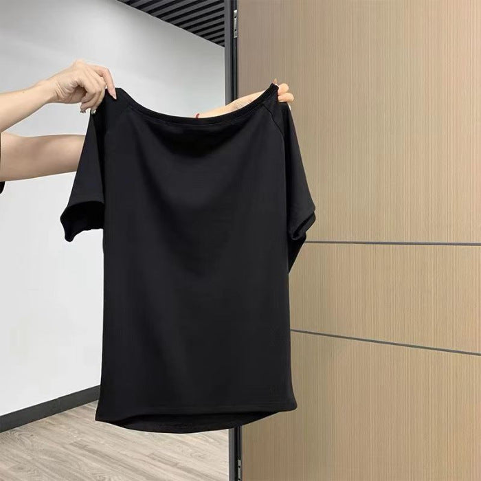 Femme Off-Shoulder Relaxed Fit Tee Heidi-Mode