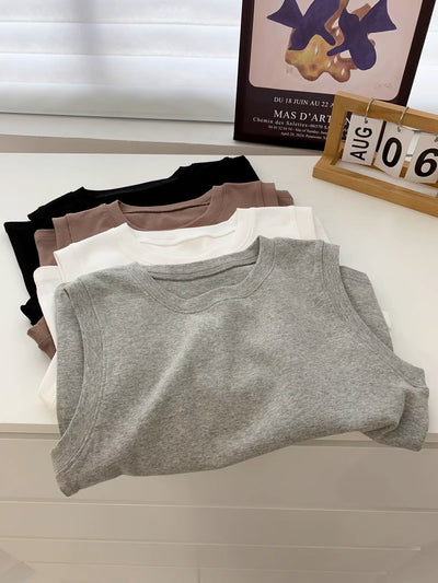 Femme Leichtgewichtig Ärmelloses Oberteil mit Elegantem Fluss Heidi-Mode