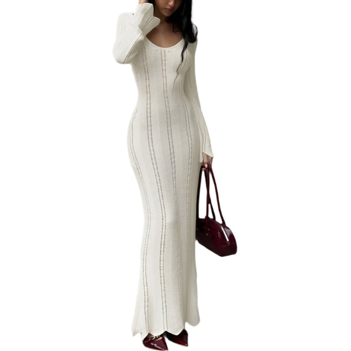 Zaria - Elegantes Strickkleid mit breiten Ärmeln