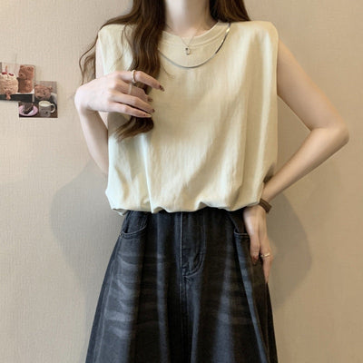 Femme Relaxed Fit Ärmelloses T-Shirt Heidi-Mode