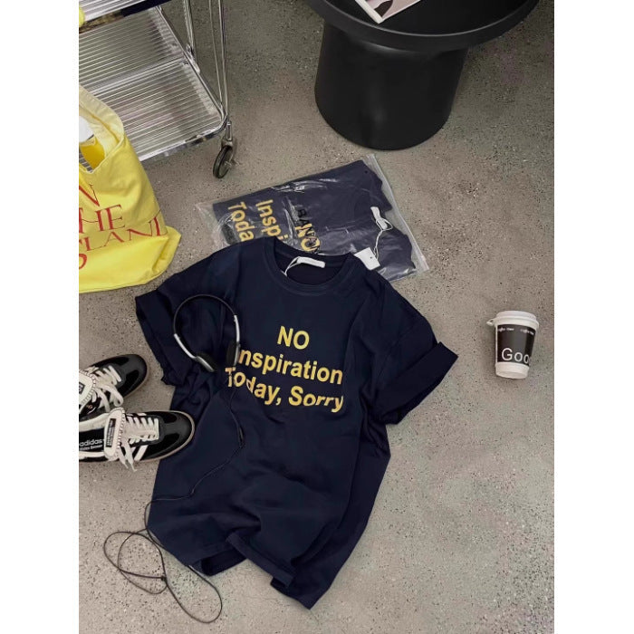 Femme Übergroßes Statement Grafik-T-Shirt Heidi-Mode