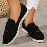 Damen nan bequeme Slip-On Loafer mit dekorativem Quastenbesatz und ergonomischer Gummisohle Drune in Schwarz