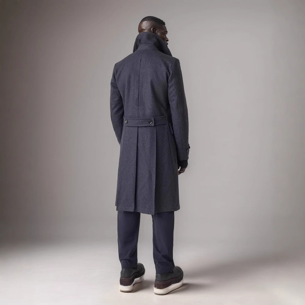 Herren eleganter Trenchcoat mit doppelter Knopfleiste Aliams