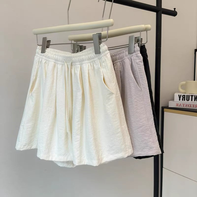 Femme Leichtgewicht Hochgeschnittene Lounge Shorts Heidi-Mode