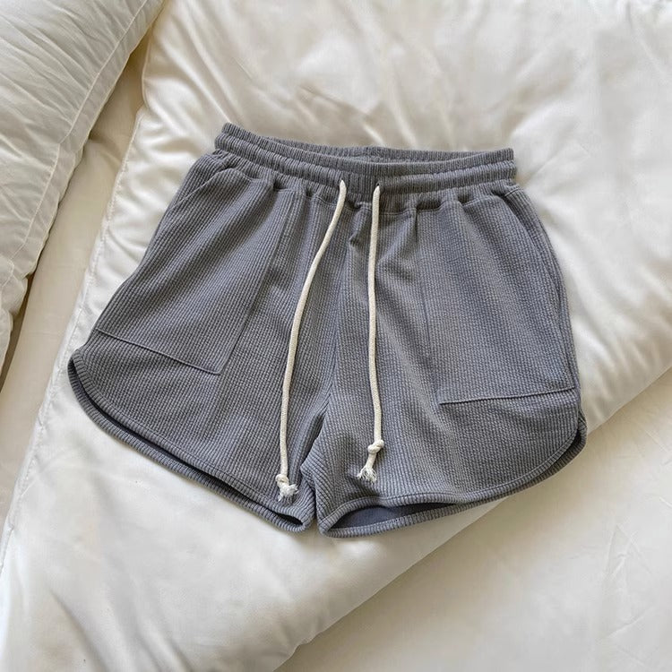 Femme Leichtgewicht Waffelstrick Lounge Shorts Heidi-Mode