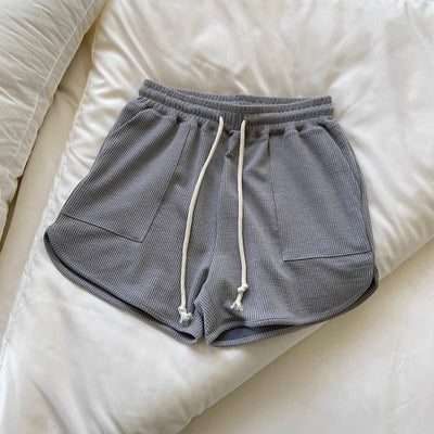Femme Leichtgewicht Waffelstrick Lounge Shorts Heidi-Mode
