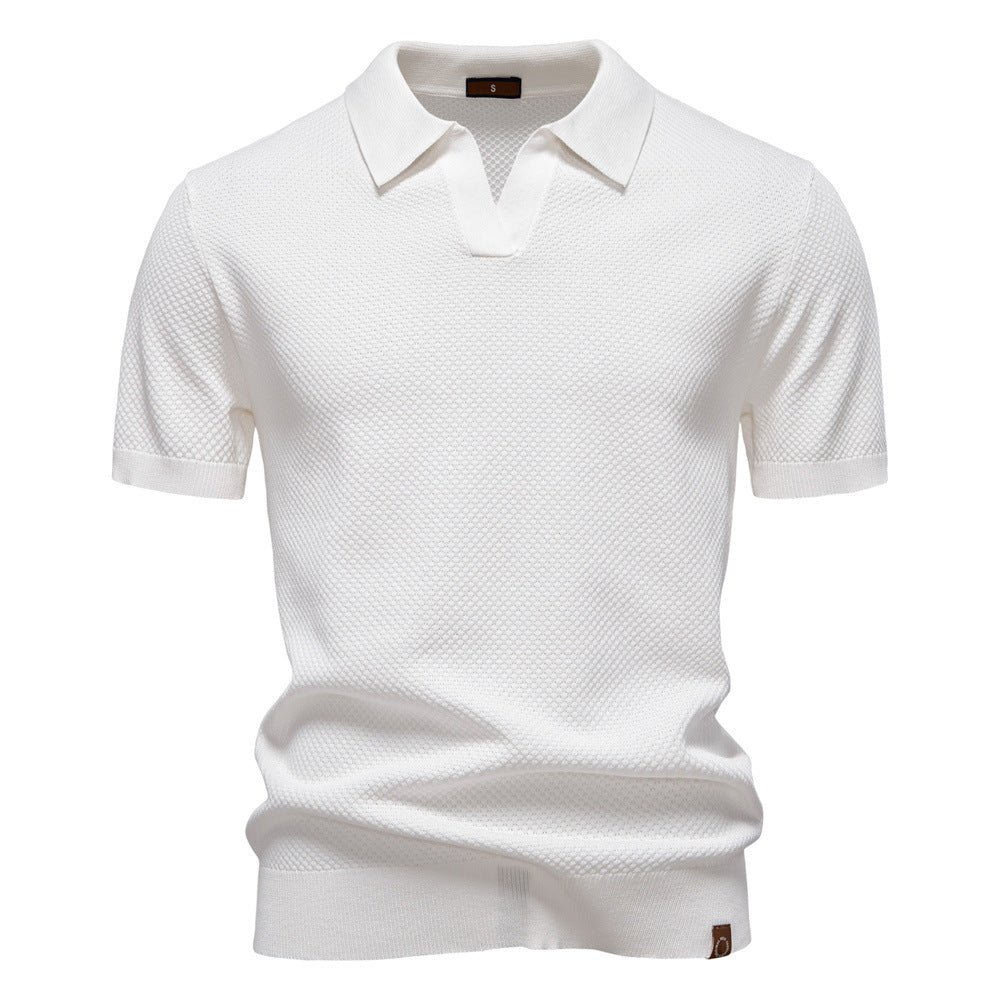Holger – Strukturiertes Polo-Shirt