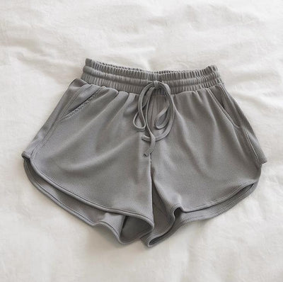 Femme Hochtaillierte Ripp-Lounge-Shorts Heidi-Mode