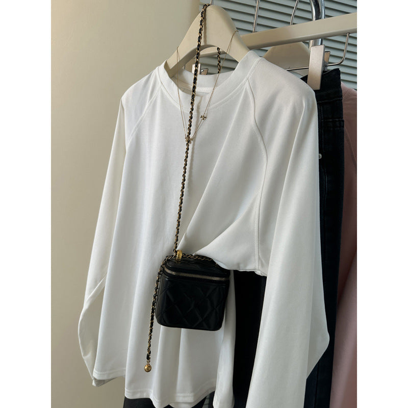 Damen Relaxed Fit Langarm-T-Shirt mit stilvollen Seitenschlitzen Heidi-Mode