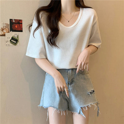 Femme Relaxed Fit Waffelstricktop Heidi-Mode