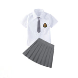 Damen Schuluniform Ensemble Drune in Grau