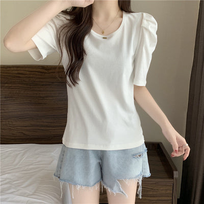 Damen Puffärmel Freizeitoberteil Heidi-Mode