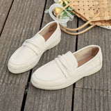 Damen nan elegante Wildlederoptik-Loafer mit gepolstertem Komfortfußbett Drune in Beige
