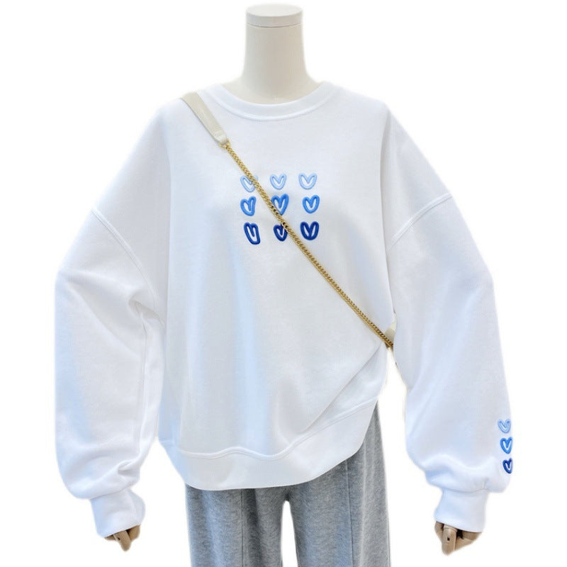 Femme Grafik Verziert Sweatshirt Heidi-Mode