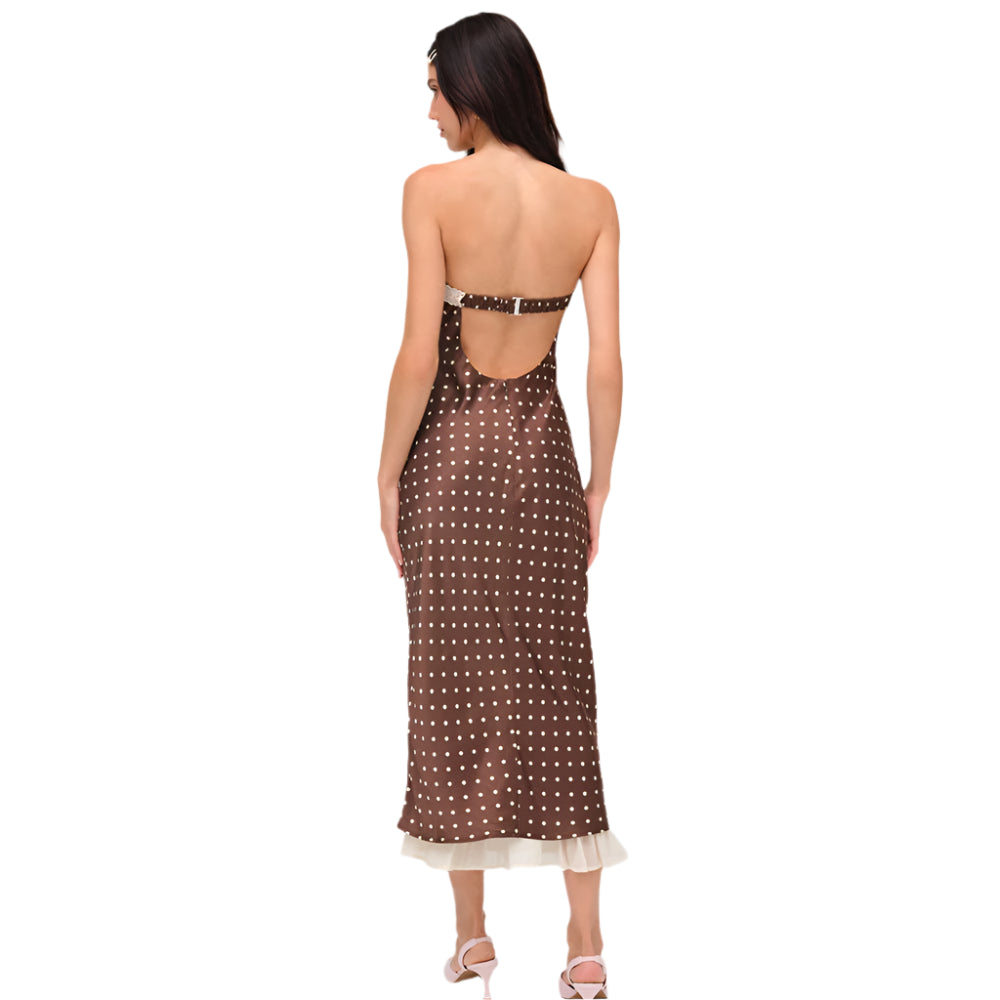 Eloisa - Verspielt Maxi-Kleid mit Punkten