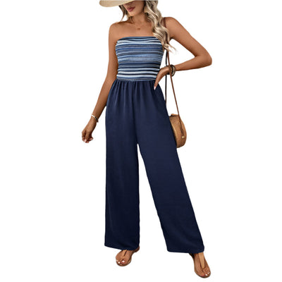 Belinda - Bandeau-Jumpsuit mit breiten Beinen