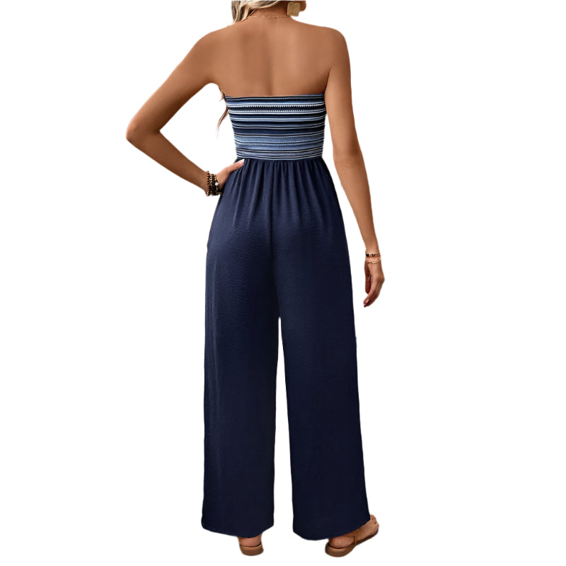 Belinda - Bandeau-Jumpsuit mit breiten Beinen