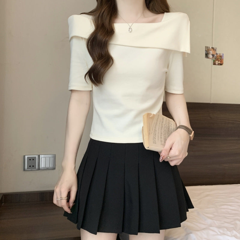 Damen Off-Shoulder Rippentop mit elegantem Ausschnitt Heidi-Mode