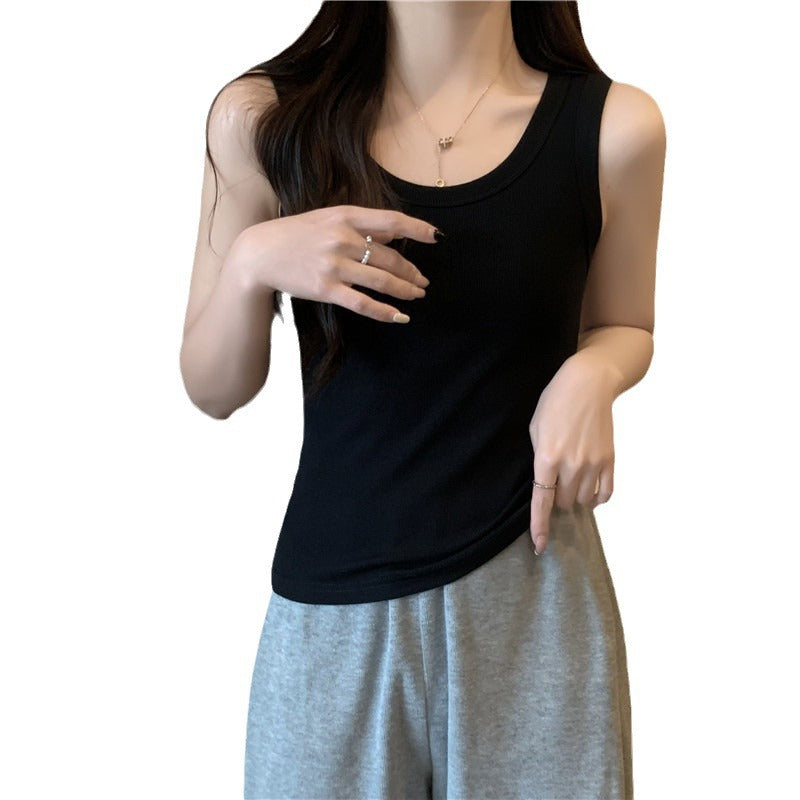 Femme Rippenshirt Leichtgewichtiges Tanktop Heidi-Mode