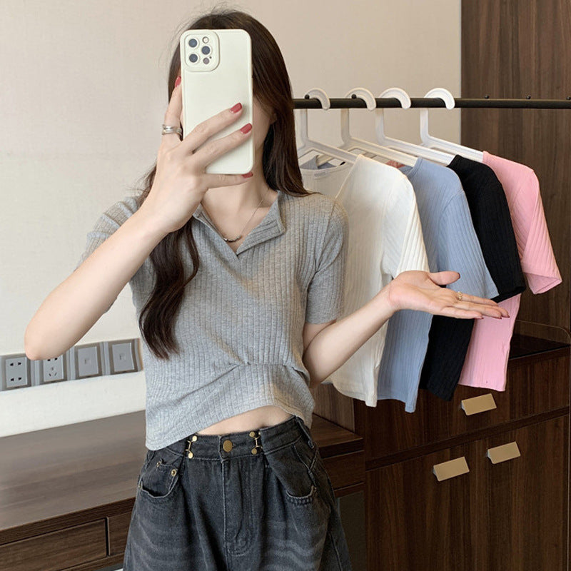 Femme Rippentröte Button-Up Casual Top Heidi-Mode