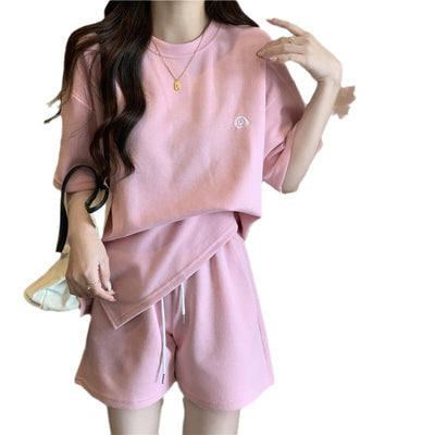 Damen Entspanntes Fit Kordelzug Lounge Set Heidi-Mode