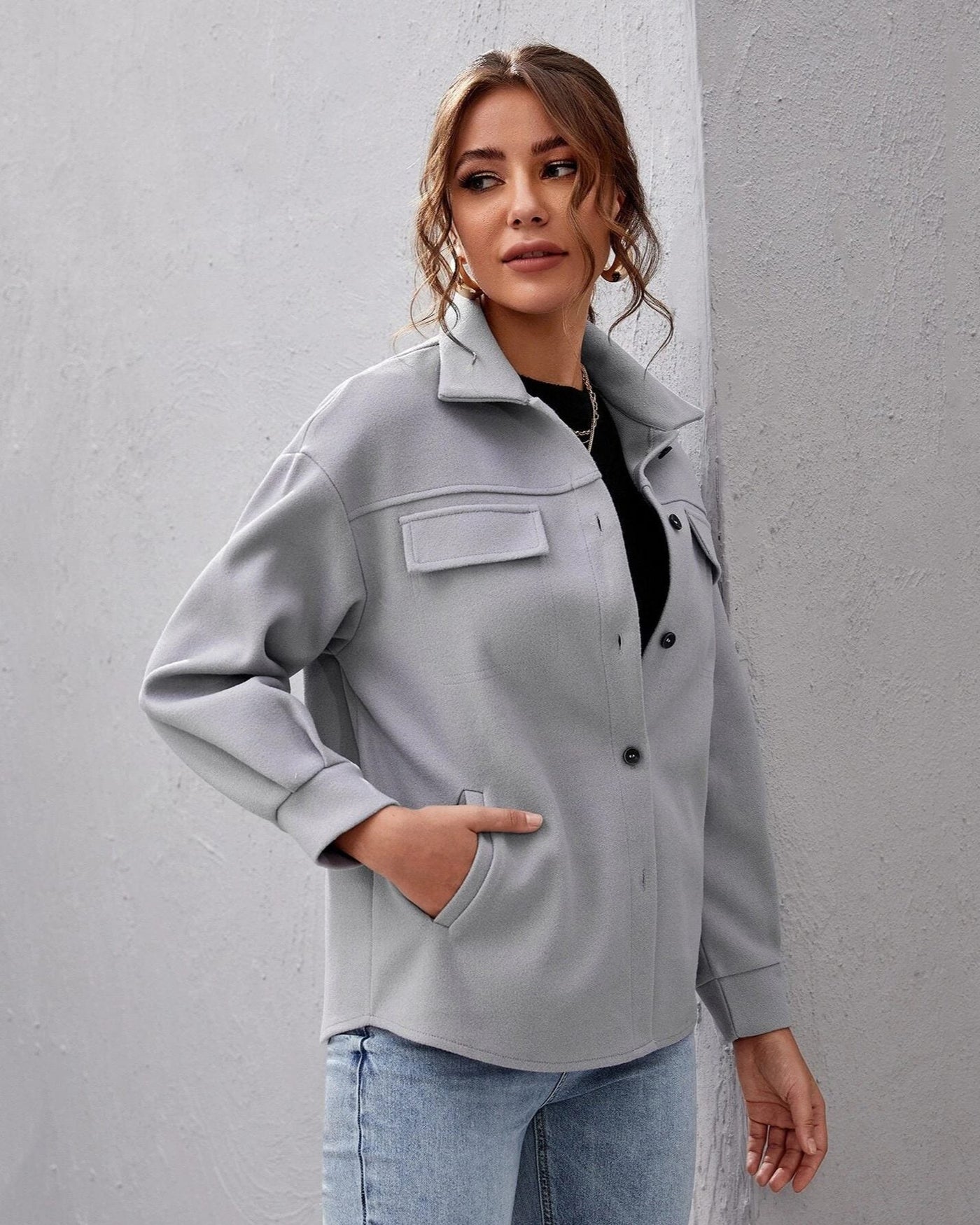 Stilvolle Hemdjacke | Lässige Eleganz | Vielseitiger Look