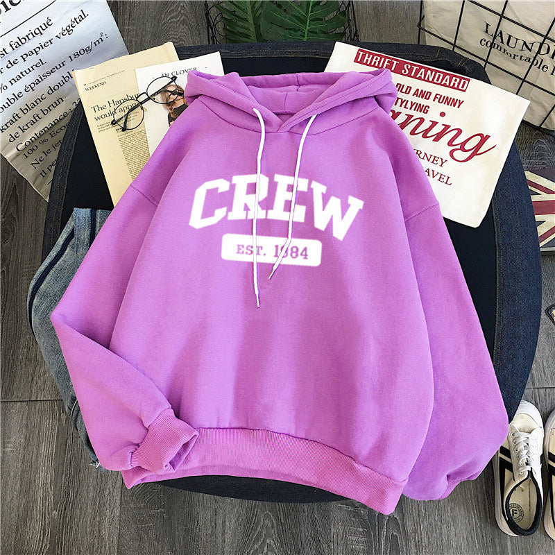 Femme Grafik Kapuzenpullover mit Vintage Crew Design Heidi-Mode