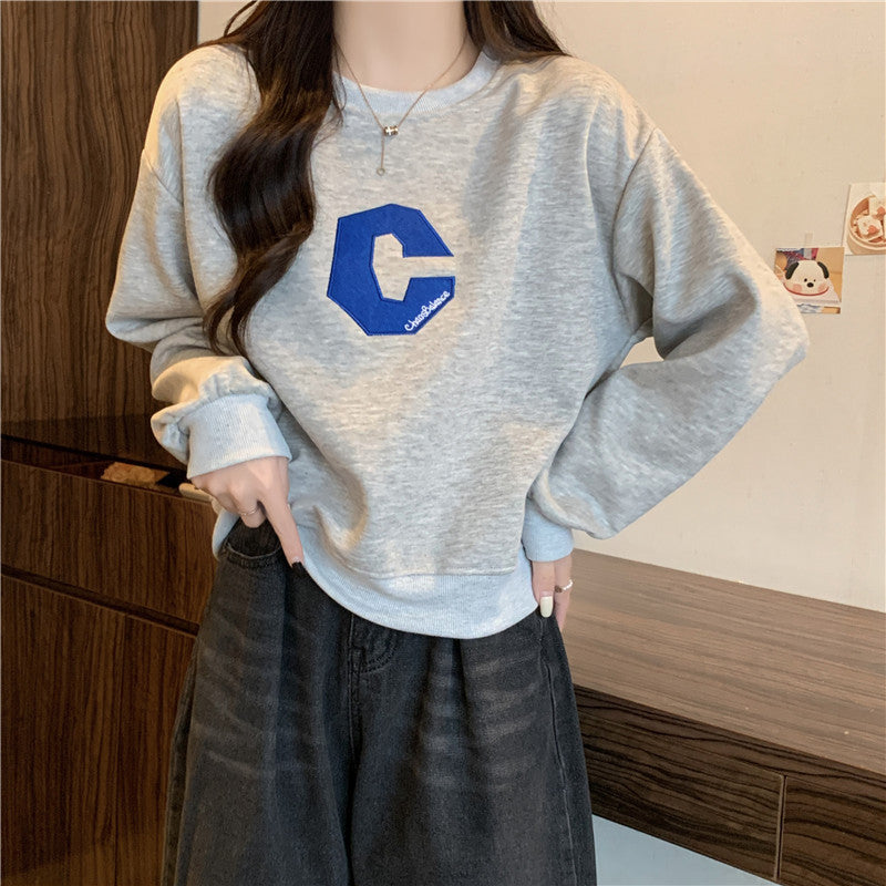 Femme Grafik Logo Sweatshirt Heidi-Mode