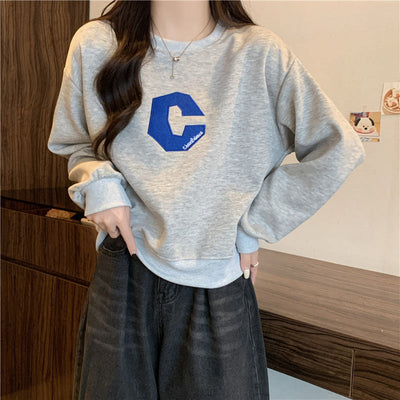 Femme Grafik Logo Sweatshirt Heidi-Mode