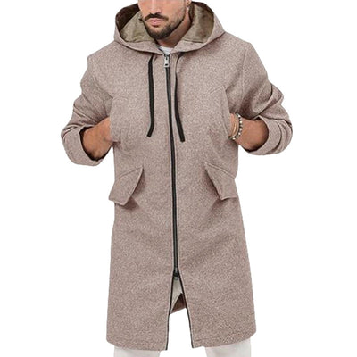 Herren modische Longjacke mit praktischem Kapuzen-Design Aliams