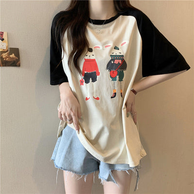 Femme Graphic Illustration T-Shirt Heidi-Mode