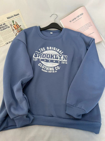 Femme Grafik Übergroße Sweatshirt Heidi-Mode