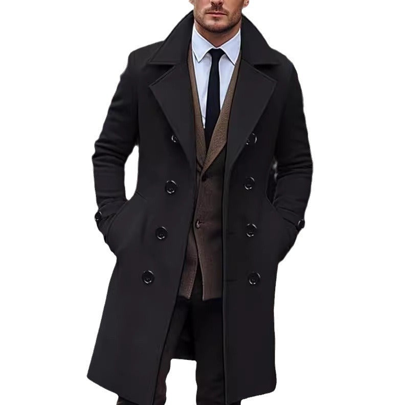 Herren doppelter Wollmantel Aliams