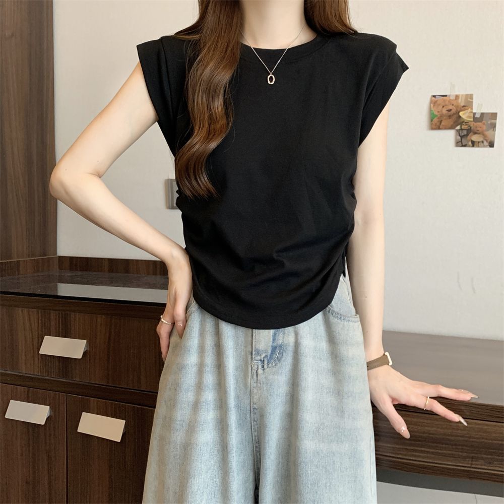 Femme Relaxed Fit Kap Sleeve T-Shirt Heidi-Mode